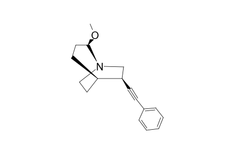 (1S,2S,5R,6S)-2-METHOXY-6-PHENYLETHYNYL-1-AZABICYCLO-[3.2.2]-NONANE