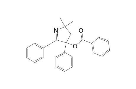 2H-Pyrrol-4-ol, 3,4-dihydro-2,2-dimethyl-4,5-diphenyl-, benzoate (ester)