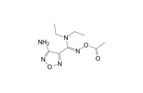 3-amino-4-(1-diethylamino-1-acetoxyiminomethyl)furazane