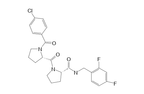 (S)-1-((4-Chlorobenzoyl)-L-prolyl)-N-(2,4-difluorobenzyl)pyrrolidine-2-carboxamide