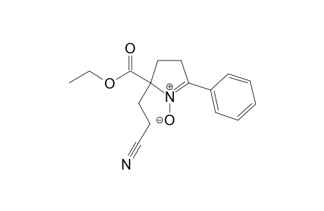 Ethyl 5-cyanoethyl-2-phenyl-1-pyrrolidine-5-carboxylate 1-oxide