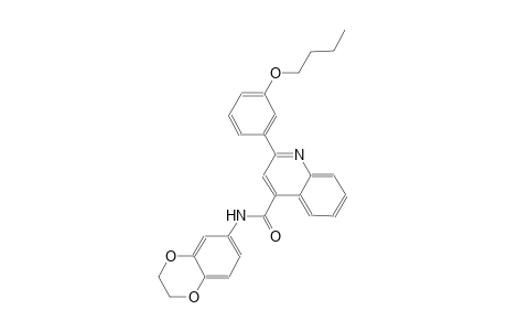 2-(3-butoxyphenyl)-N-(2,3-dihydro-1,4-benzodioxin-6-yl)-4-quinolinecarboxamide