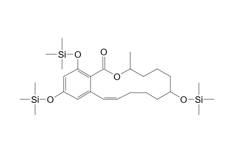 3-Methyl-7,14,16-tris[(trimethylsilyl)oxy]-3,4,5,6,7,8,9,10-octahydro-1H-2-benzoxacyclotetradecin-1-one