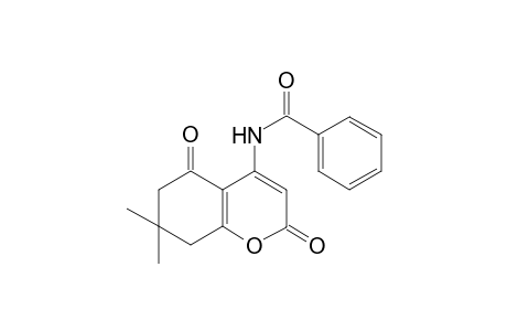 Benzamide, N-(5,6,7,8-tetrahydro-7,7-dimethyl-2,5-dioxo-4-2H-benzopyranyl)-