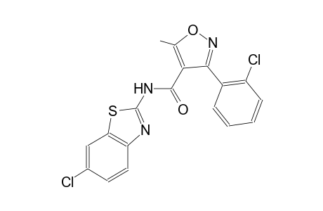 N-(6-chloro-1,3-benzothiazol-2-yl)-3-(2-chlorophenyl)-5-methyl-4-isoxazolecarboxamide