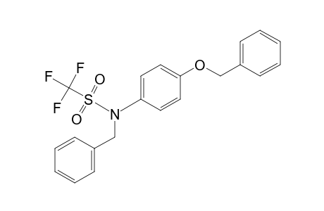 Methanesulfonamide, 1,1,1-trifluoro-N-[4-(phenylmethoxy)phenyl]-N-(phenylmethyl)-