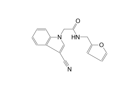 1H-indole-1-acetamide, 3-cyano-N-(2-furanylmethyl)-