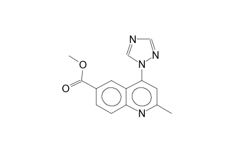 2-methyl-4-(1H-1,2,4-triazol-1-yl)-6-methoxycarbonylquinoline