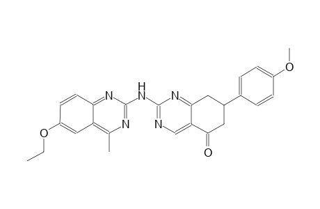 2-[(6-ethoxy-4-methyl-2-quinazolinyl)amino]-7-(4-methoxyphenyl)-7,8-dihydro-5(6H)-quinazolinone
