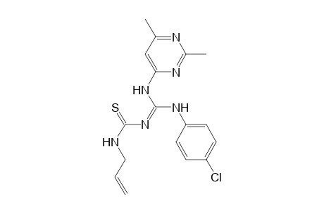 1-Allyl-3-[(4-chloro-phenylamino)-(2,6-dimethyl-pyrimidin-4-ylamino)-methylene]-thiourea
