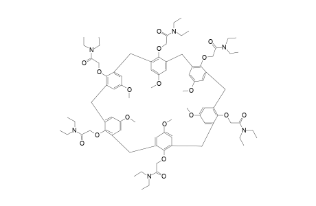 5,11,17,23,29,35-HEXAKIS-[(N,N-DIETHYLAMINOCARBONYL)-METHOXY]-37,38,39,40,41,42-HEXAMETHOXYCALIX-[6]-ARENE