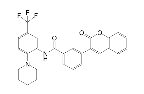 3-(2-oxo-2H-chromen-3-yl)-N-[2-(1-piperidinyl)-5-(trifluoromethyl)phenyl]benzamide