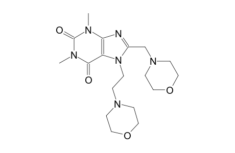 1,3-dimethyl-7-[2-(4-morpholinyl)ethyl]-8-(4-morpholinylmethyl)-3,7-dihydro-1H-purine-2,6-dione