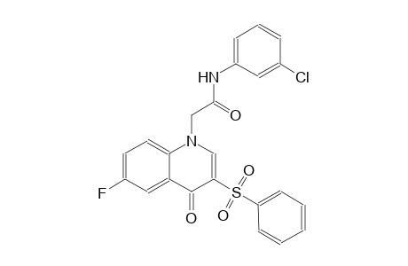1-quinolineacetamide, N-(3-chlorophenyl)-6-fluoro-1,4-dihydro-4-oxo-3-(phenylsulfonyl)-