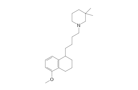3,3-Dimethyl-1-[4-(5-methoxy-1,2,3,4-tetrahyronaphthalen-1-yl)-n-butyl]piperidine