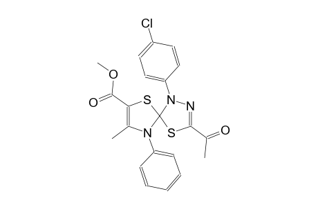 methyl 3-acetyl-1-(4-chlorophenyl)-8-methyl-9-phenyl-4,6-dithia-1,2,9-triazaspiro[4.4]nona-2,7-diene-7-carboxylate