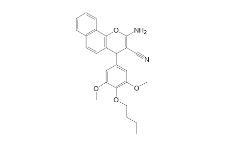 2-Amino-4-(4-butoxy-3,5-dimethoxyphenyl)-4H-naphtho(1,2-b)pyran-3-carbonitrile