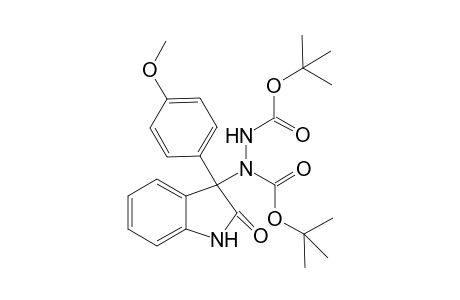 Di-tert-butyl 1-(3-(4-methoxyphenyl)-2-oxoindolin-3-yl)hydrazine-1,2-dicarboxylate