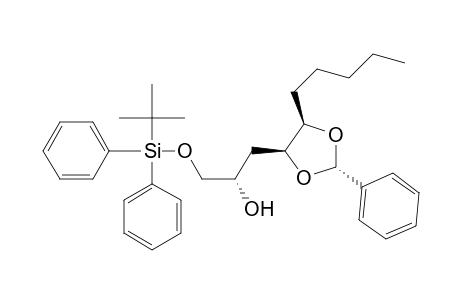 1,3-Dioxolane-4-ethanol, .alpha.-[[[(1,1-dimethylethyl)diphenylsilyl]oxy]methyl]-5-pentyl-2-phenyl-, [2.alpha.,4.beta.(R*),5.beta.]-(.+-.)-