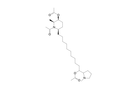 rel-11-((2R,5S,6S)-5-acetoxy-1-acetyl-6-methylpiperidin-2-yl)-1-(1-methylpyrrolidin-2-yl)undecyl acetate