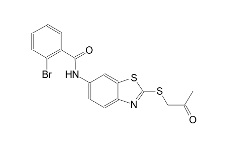 2-bromo-N-{2-[(2-oxopropyl)sulfanyl]-1,3-benzothiazol-6-yl}benzamide