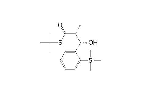 S-tert-Butyl (2R*,3S*)-3-Hydroxy-2-methyl-3-[2-(trimethylsilyl)phenyl]propanethioate