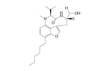 (2S, 5S)-9-Hexyl-1,2,5,6-tetrahydro-5-(hydroxymethyl)-1-methyl-2-(1'-methylethyl)furo[4,3,2-gh]-1,4-benzodiazonin-3(4H)-one
