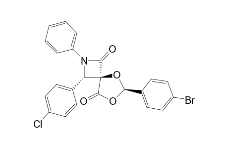 (4-r,3-t,6-t)-2-Aza-5,7-dioxa-3-(4'-chlorophenyl)-6-(p-bromophenyl)-2-phenyl-spiro[3.4]octane-1,8-dione