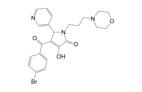 4-(4-bromobenzoyl)-3-hydroxy-1-[3-(4-morpholinyl)propyl]-5-(3-pyridinyl)-1,5-dihydro-2H-pyrrol-2-one