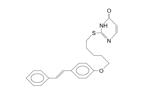 2-(E)-(Stilbenyloxy-pentylthio)-4(3H)-pyrimidinone