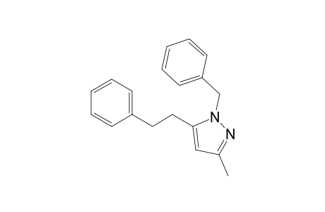 1-Benzyl-3-methyl-5-(2-phenylethyl)pyrazole