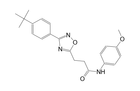 3-[3-(4-tert-butylphenyl)-1,2,4-oxadiazol-5-yl]-N-(4-methoxyphenyl)propanamide