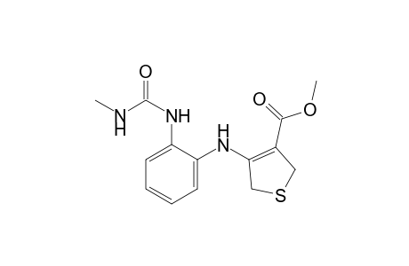 2,5-dihydro-4-[o-(3-methylureido)anilino]-3-thiophenecarboxylic acid, methyl ester