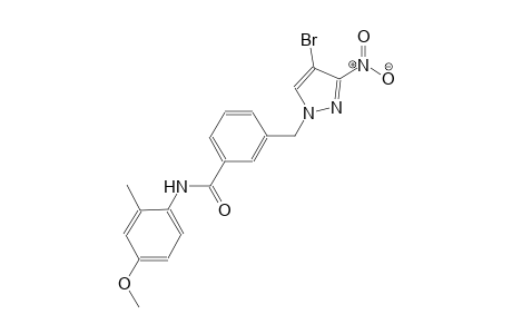 3-[(4-bromo-3-nitro-1H-pyrazol-1-yl)methyl]-N-(4-methoxy-2-methylphenyl)benzamide