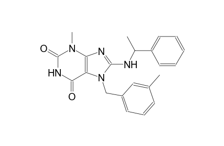 3-methyl-7-(3-methylbenzyl)-8-[(1-phenylethyl)amino]-3,7-dihydro-1H-purine-2,6-dione