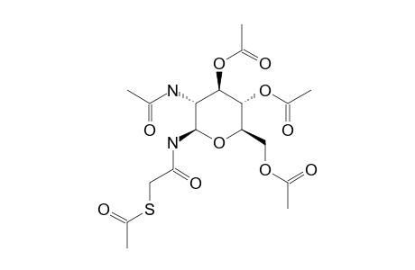 2-ACETAMIDO-3,4,6-TRI-O-ACETYL-N-(S-ACETYLMERCAPTOACETYL)-2-DEOXY-BETA-D-GLUCOPYRANOSYLAMINE