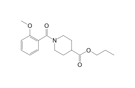 Isonipecotic acid, N-(2-methoxybenzoyl)-, propyl ester