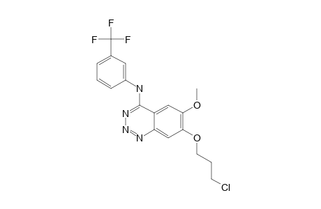 7-(3-CHLOROPROPOXY)-6-METHOXY-4-(3-TRIFLUOROMETHYLYANILINO)-1,2,3-BENZOTRIAZINE