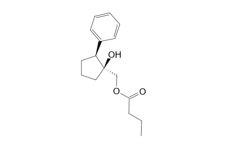 cis-(2-Hydroxy-1-phenylcyclopent-2-yl)methyl butanoate