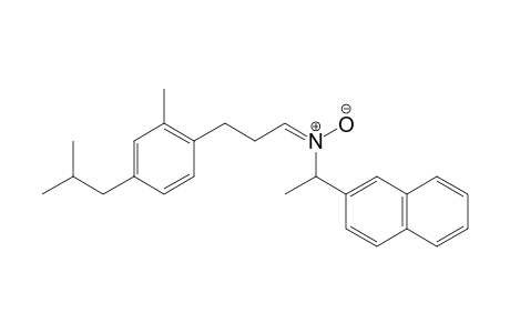 (E)-3-(4-isobutyl-2-methylphenyl)-N-(1-(naphthalen-2-yl)ethyl)propan-1-imine oxide