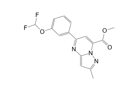 pyrazolo[1,5-a]pyrimidine-7-carboxylic acid, 5-[3-(difluoromethoxy)phenyl]-2-methyl-, methyl ester