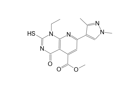 pyrido[2,3-d]pyrimidine-5-carboxylic acid, 7-(1,3-dimethyl-1H-pyrazol-4-yl)-1-ethyl-1,4-dihydro-2-mercapto-4-oxo-, methyl ester