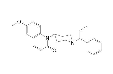N-4-Methoxyphenyl-N-[1-(1-phenylpropyl)piperidin-4-yl]prop-2-enamide