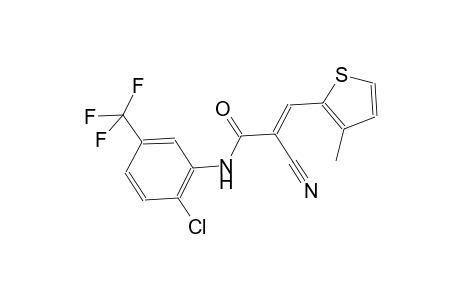 (2E)-N-[2-chloro-5-(trifluoromethyl)phenyl]-2-cyano-3-(3-methyl-2-thienyl)-2-propenamide