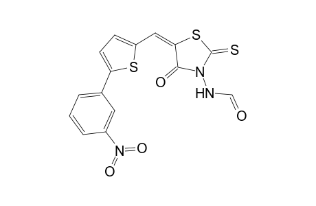 3-Formylamino-5-[5'-(3''-nitrophenyl)thiophen-2'-ylmethylene]-2-thioxothiazolidin-4-one