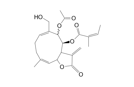 9.alpha.-(Acetoxy)-8.beta.-[angeloyloxy]-14-hydroxy-acanthospermolide