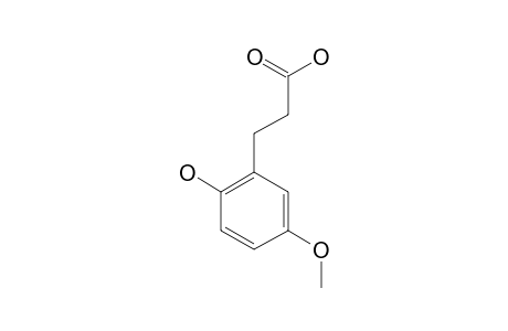 2-HYDROXY-5-METHOXY-BENZENEPROPANOIC-ACID