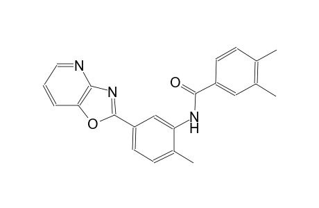 benzamide, 3,4-dimethyl-N-(2-methyl-5-oxazolo[4,5-b]pyridin-2-ylphenyl)-