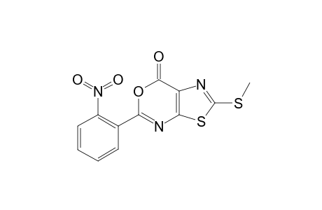 2-(Methylthio)-6-(2-nitrophenyl)thiazolo[5,4-d][1,3]oxazin-4-one