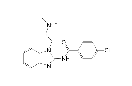 4-chloro-N-{1-[2-(dimethylamino)ethyl]-1H-benzimidazol-2-yl}benzamide